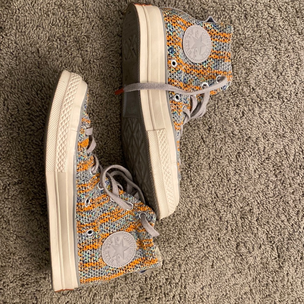 Like-new, Missoni x Converse size 7 womens/ 5 mens high tops